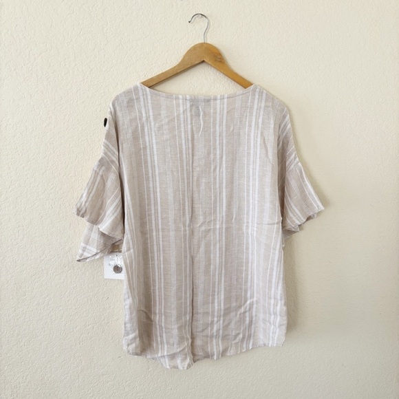 ELLEN TRACY Dolman Sleeve Linen Blend Top size M NWT - Picture 7 of 11